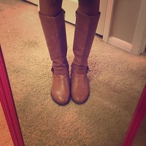 Brown fall boots